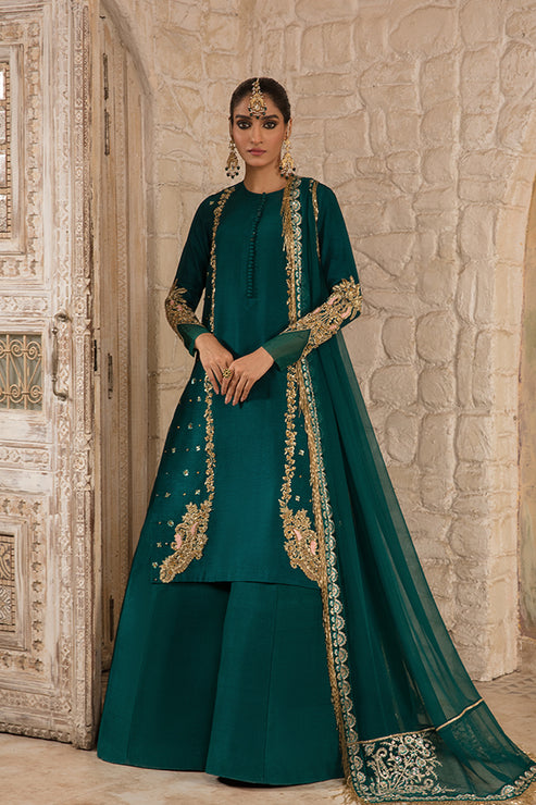 Saffron | Persia Wedding Collection | Emerald Elegance - by - Libasekhas UK - Registered Vendor of : Saffron - 100% Original Designer Dresss