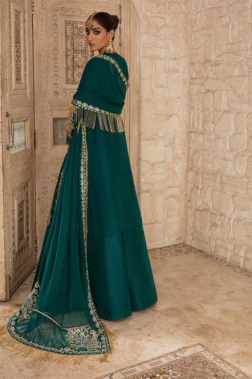 Saffron | Persia Wedding Collection | Emerald Elegance - by - Libasekhas UK - Registered Vendor of : Saffron - 100% Original Designer Dresss