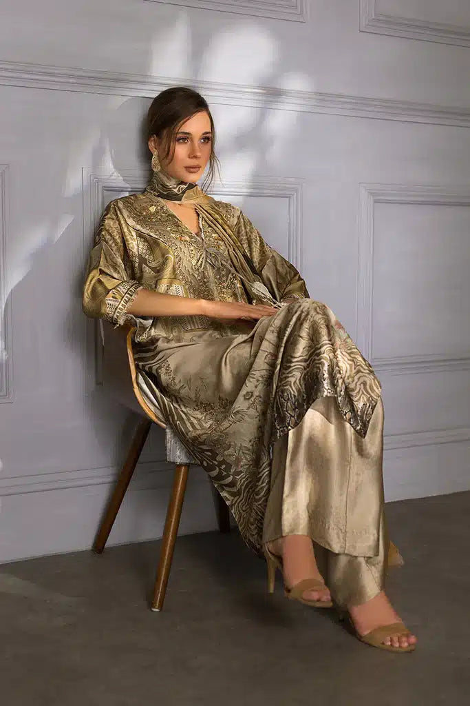 Sobia Nazir | Silk Collection 23 | 07 - by - Libasekhas UK - Registered Vendor of : Sobia Nazir - 100% Original Designer Dresss