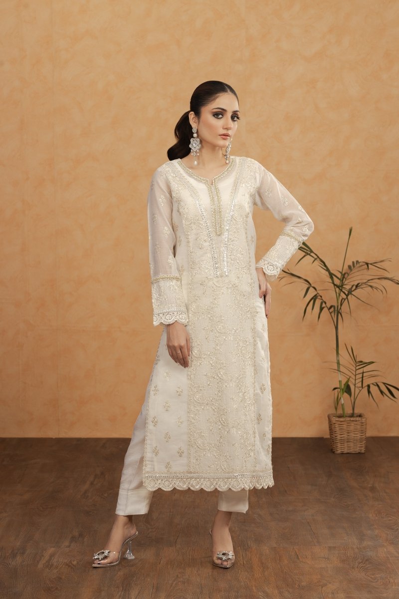 Panache | Pret | White Beauty - by - Libasekhas UK - Registered Vendor of : Panache By Mona - 100% Original Designer Dresss