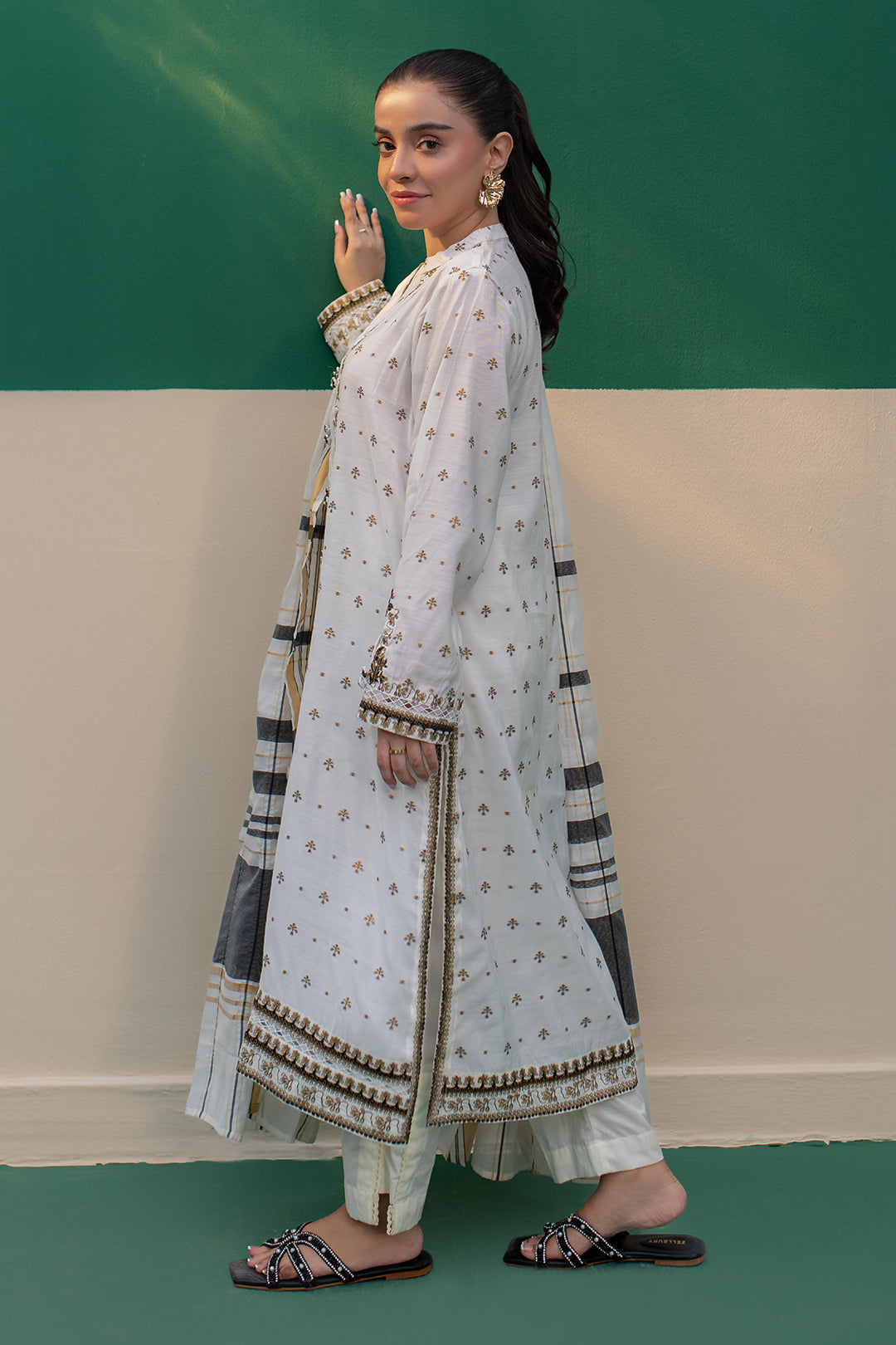Zellbury | Summer Pret | Embroidered Kurta Dupatta - 1978 - by - Libasekhas UK - Registered Vendor of : Zellbury Women - 100% Original Designer Dresss