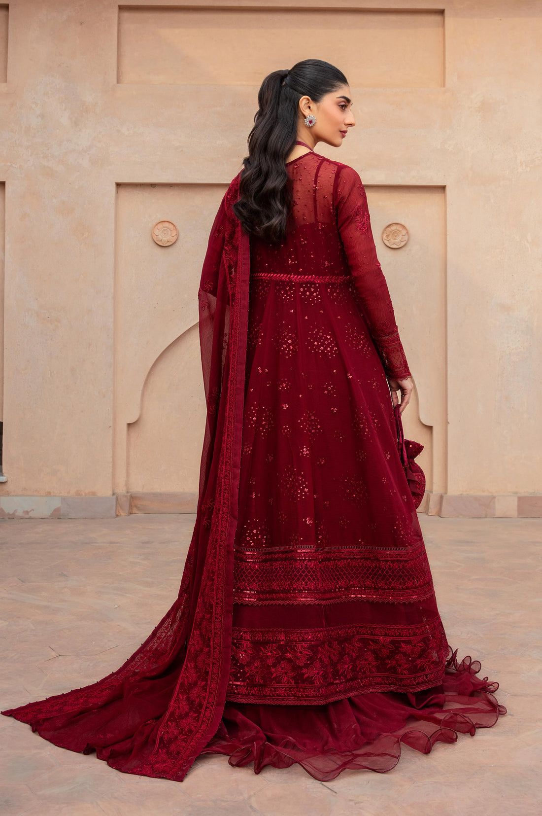 Zeen | Azalea Collection | Merlot - by - Libasekhas UK - Registered Vendor of : Zeen - 100% Original Designer Dresss