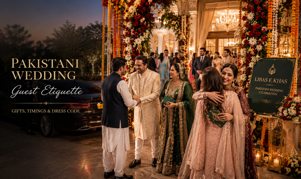 Pakistani Wedding Guest Etiquette: Gifts, Timings & Dress Code
