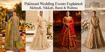 Pakistani Wedding Events Explained: Mehndi, Nikkah, Barat & Walima