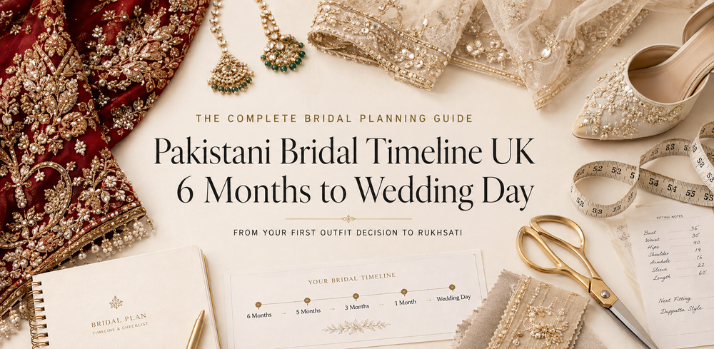 Pakistani Bridal Timeline UK | 6 Months to Wedding Day