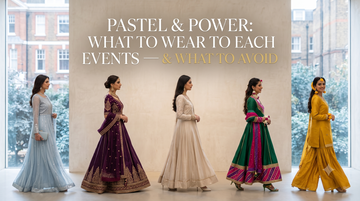 Pakistani Wedding Colour Guide: What to Wear to Each Event | Libas e Khas
