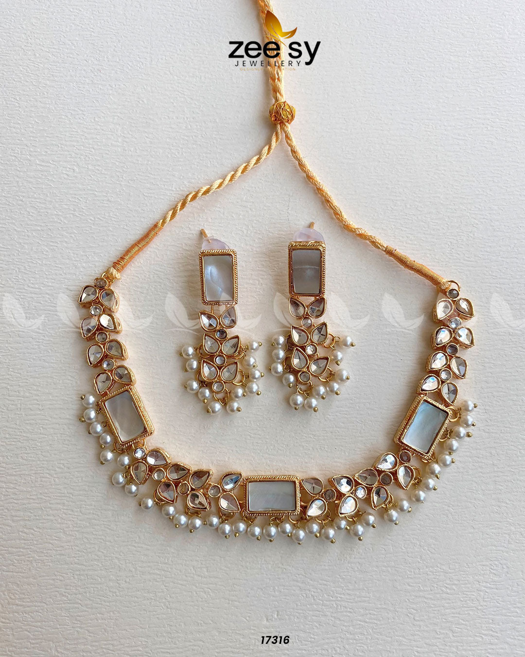 Stunning Necklace - by - Libasekhas UK - Registered Vendor of : Zeesy - 100% Original Designer Dresss
