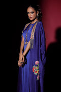 Wardha Saleem | Luxury Pret Fusion Wear | NOVA CAPE WITH DRAPE (2PC) - by - Libasekhas UK - Registered Vendor of : Wardha Saleem - 100% Original Designer Dresss