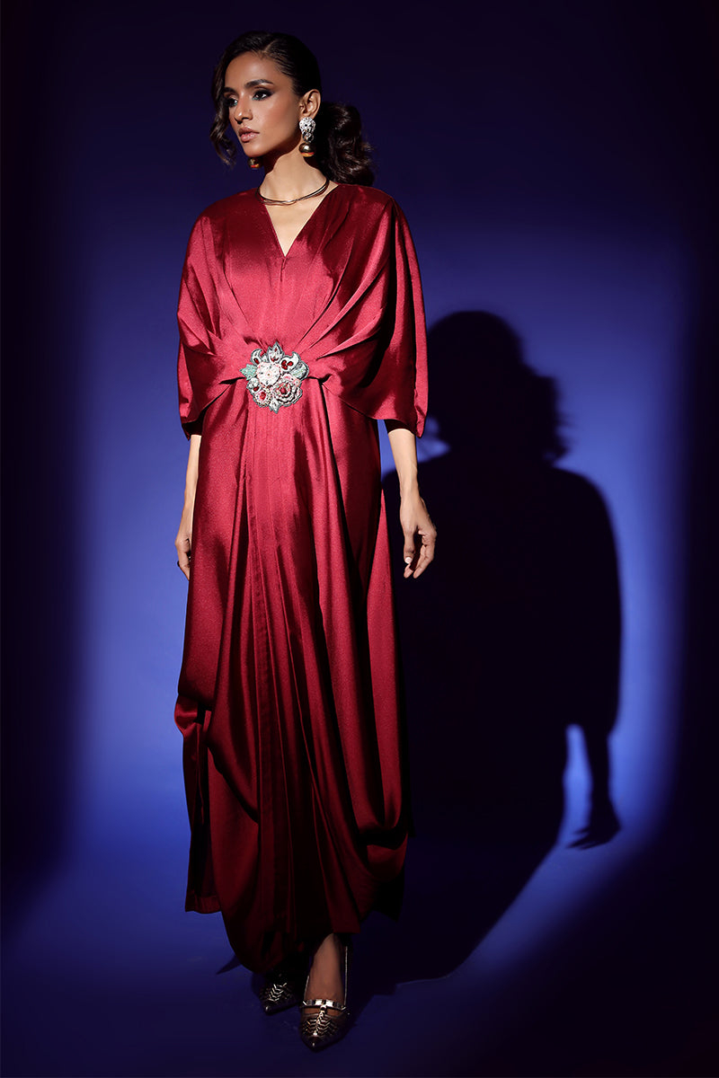 Wardha Saleem | Luxury Pret Fusion Wear | VEGA DRAPE (2PC) - by - Libasekhas UK - Registered Vendor of : Wardha Saleem - 100% Original Designer Dresss