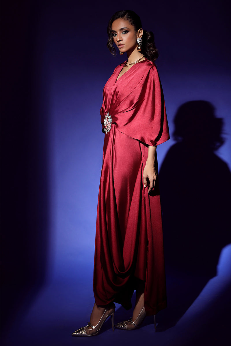 Wardha Saleem | Luxury Pret Fusion Wear | VEGA DRAPE (2PC) - by - Libasekhas UK - Registered Vendor of : Wardha Saleem - 100% Original Designer Dresss