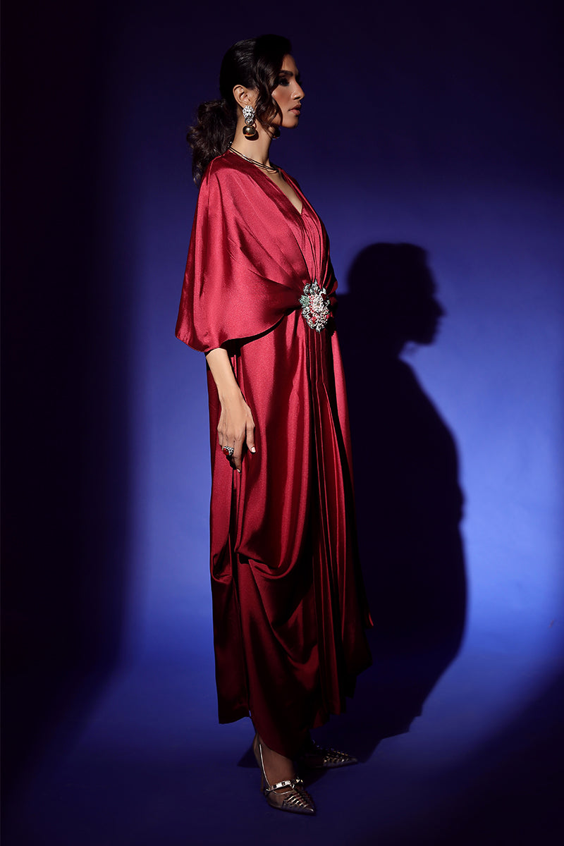 Wardha Saleem | Luxury Pret Fusion Wear | VEGA DRAPE (2PC) - by - Libasekhas UK - Registered Vendor of : Wardha Saleem - 100% Original Designer Dresss