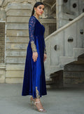 Zainab Chottani | Semi Formals | VIVA LA COBALT - by - Libasekhas UK - Registered Vendor of : Zainab Chottani - 100% Original Designer Dresss
