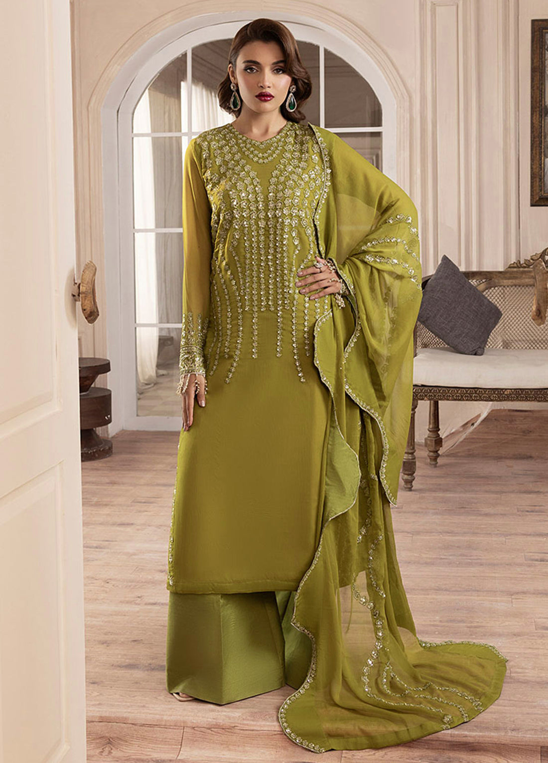 Sahane | Elyssa Festive Chiffon | CT-19001 Eve - ELYSSA - by - Libasekhas UK - Registered Vendor of : Sahane - 100% Original Designer Dresss