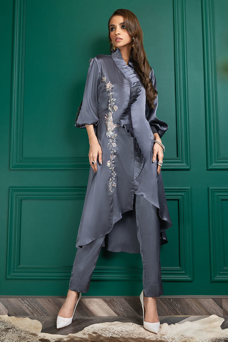 Wardha Saleem | Luxury Pret Fusion Wear | WS22-031 - by - Libasekhas UK - Registered Vendor of : Wardha Saleem - 100% Original Designer Dresss