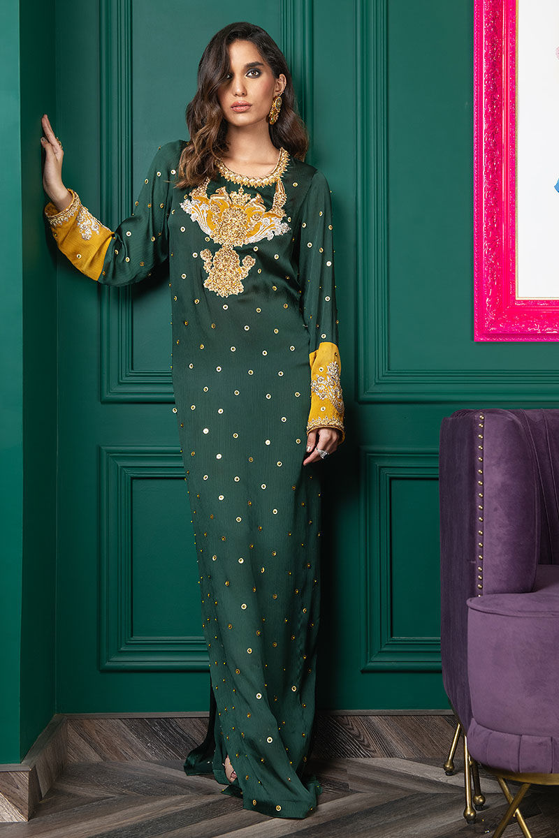Wardha Saleem | Luxury Pret Fusion Wear | WS22-034 - by - Libasekhas UK - Registered Vendor of : Wardha Saleem - 100% Original Designer Dresss