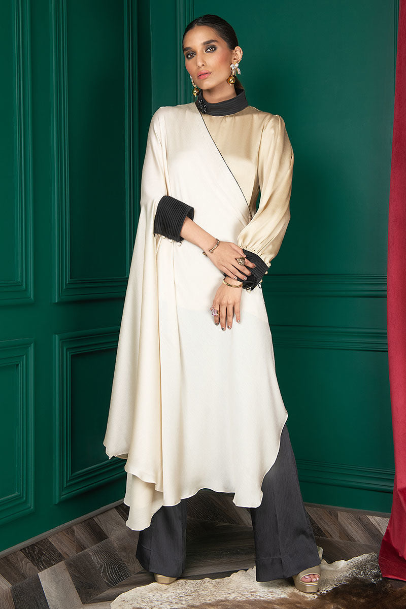 Wardha Saleem | Luxury Pret Fusion Wear | WS22-023 - by - Libasekhas UK - Registered Vendor of : Wardha Saleem - 100% Original Designer Dresss