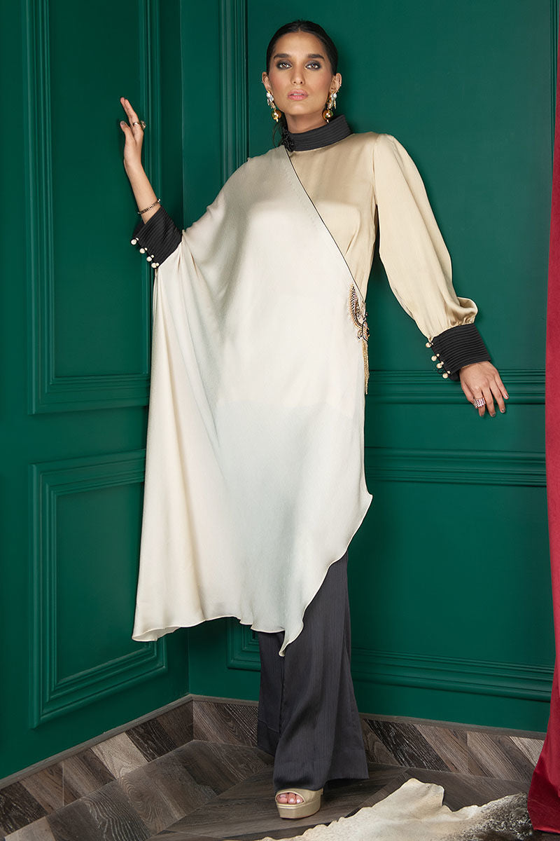 Wardha Saleem | Luxury Pret Fusion Wear | WS22-023 - by - Libasekhas UK - Registered Vendor of : Wardha Saleem - 100% Original Designer Dresss