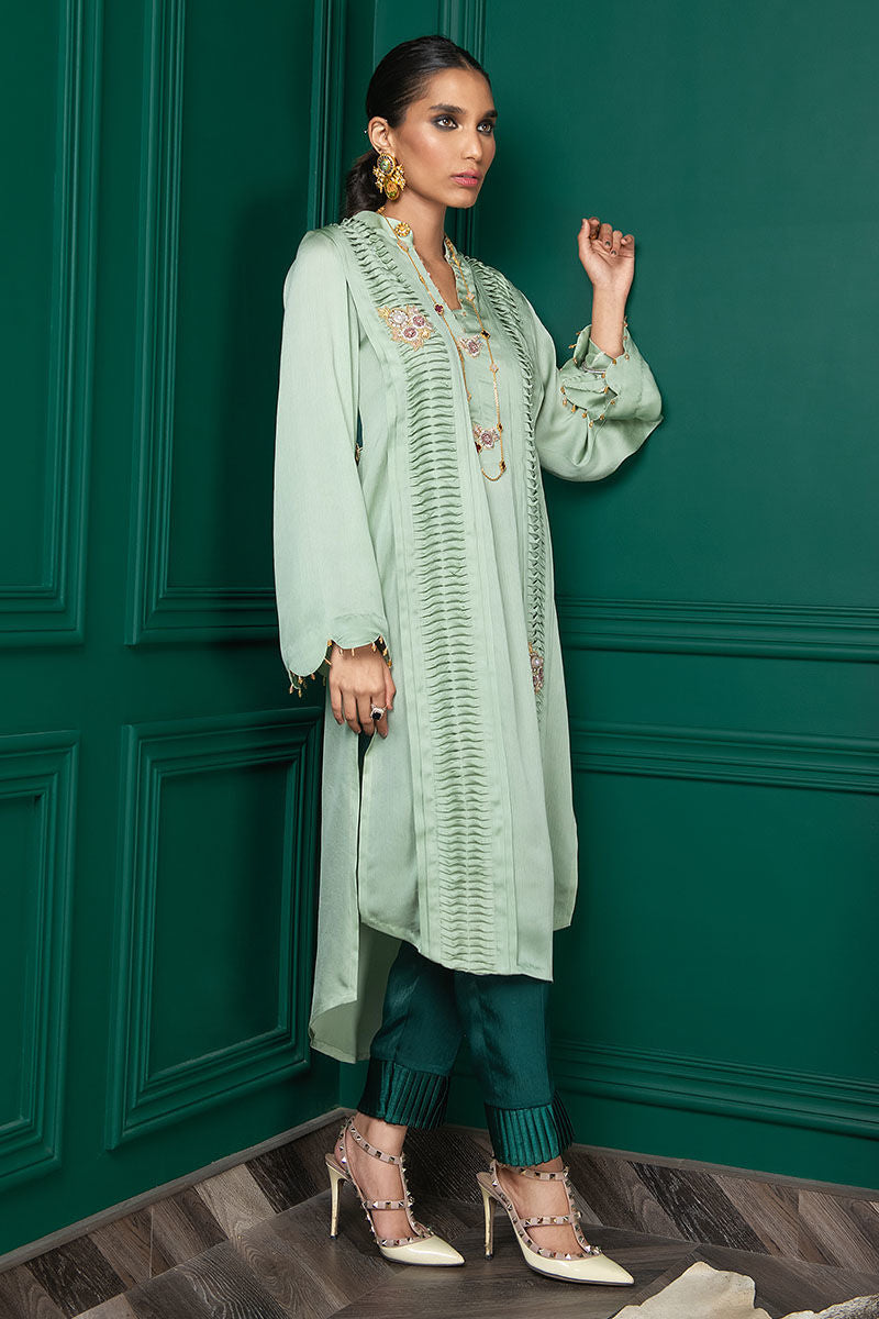 Wardha Saleem | Luxury Pret Fusion Wear | WS22-028 - by - Libasekhas UK - Registered Vendor of : Wardha Saleem - 100% Original Designer Dresss