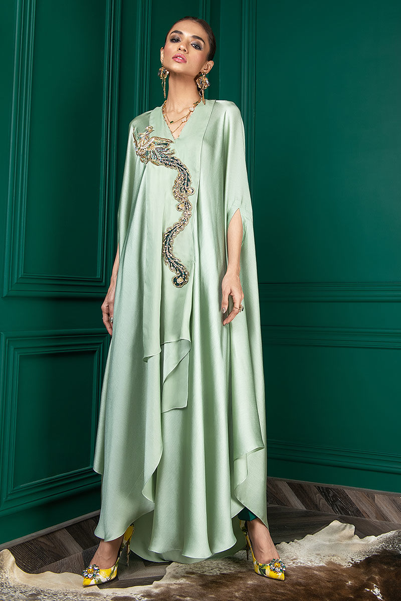 Wardha Saleem | Luxury Pret Fusion Wear | WS22-018 - by - Libasekhas UK - Registered Vendor of : Wardha Saleem - 100% Original Designer Dresss