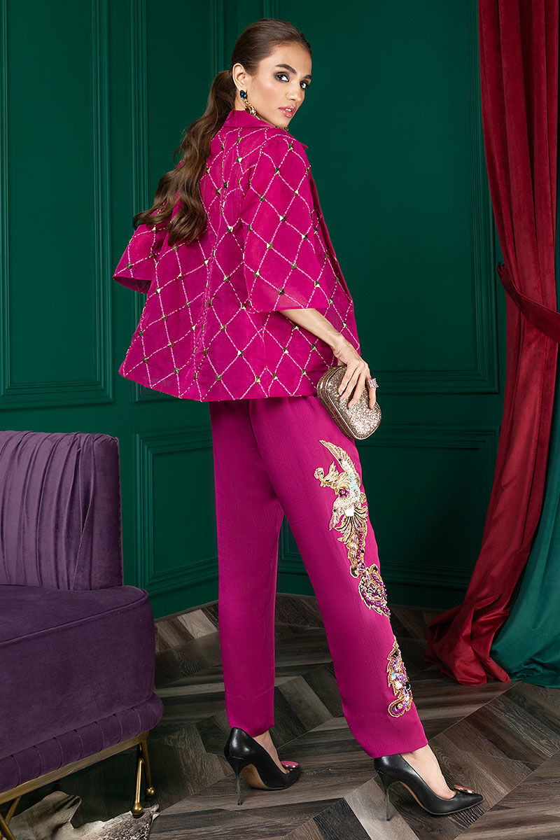 Wardha Saleem | Luxury Pret Fusion Wear | WS22-027 - by - Libasekhas UK - Registered Vendor of : Wardha Saleem - 100% Original Designer Dresss