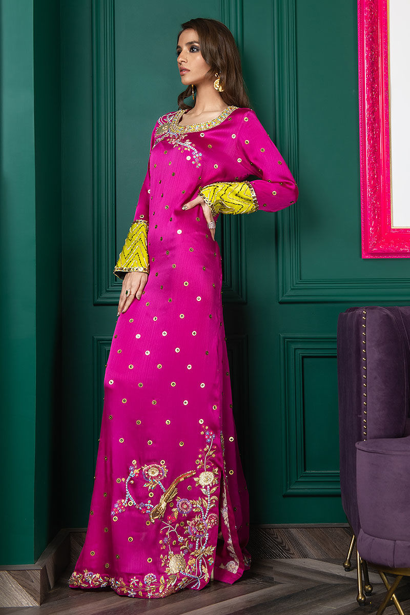 Wardha Saleem | Luxury Pret Fusion Wear | WS22-035 - by - Libasekhas UK - Registered Vendor of : Wardha Saleem - 100% Original Designer Dresss