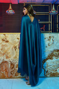 Wardha Saleem | Luxury Pret Fusion Wear | MIDNIGHT â FORMAL DRAPE - by - Libasekhas UK - Registered Vendor of : Wardha Saleem - 100% Original Designer Dresss