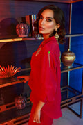 Wardha Saleem | Luxury Pret Fusion Wear | GOSSIP GIRL â HOT PINK CO-ORD SET - by - Libasekhas UK - Registered Vendor of : Wardha Saleem - 100% Original Designer Dresss