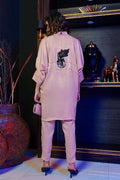 Wardha Saleem | Luxury Pret Fusion Wear | ZENâ SALMON PINK CO-ORD SET - by - Libasekhas UK - Registered Vendor of : Wardha Saleem - 100% Original Designer Dresss