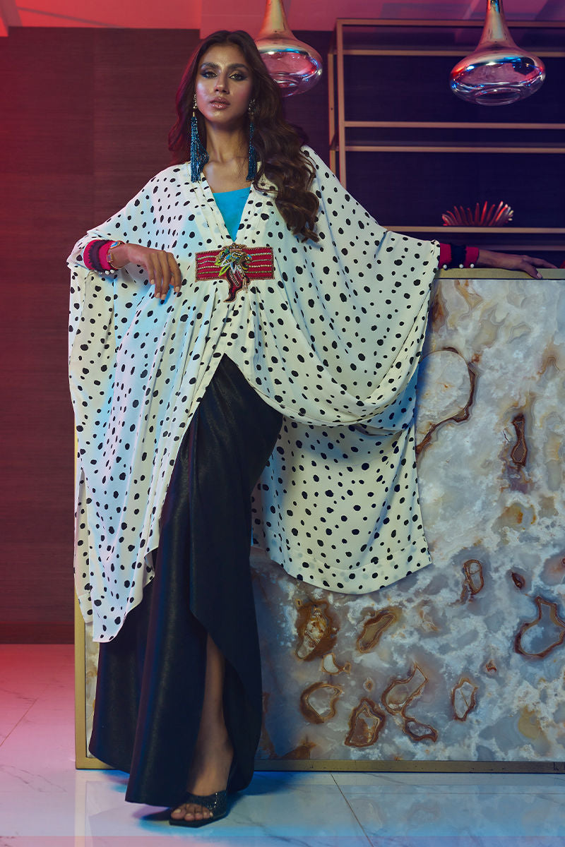 Wardha Saleem | Luxury Pret Fusion Wear | HOT SPOTâ 3PC FORMAL DRAPE - by - Libasekhas UK - Registered Vendor of : Wardha Saleem - 100% Original Designer Dresss