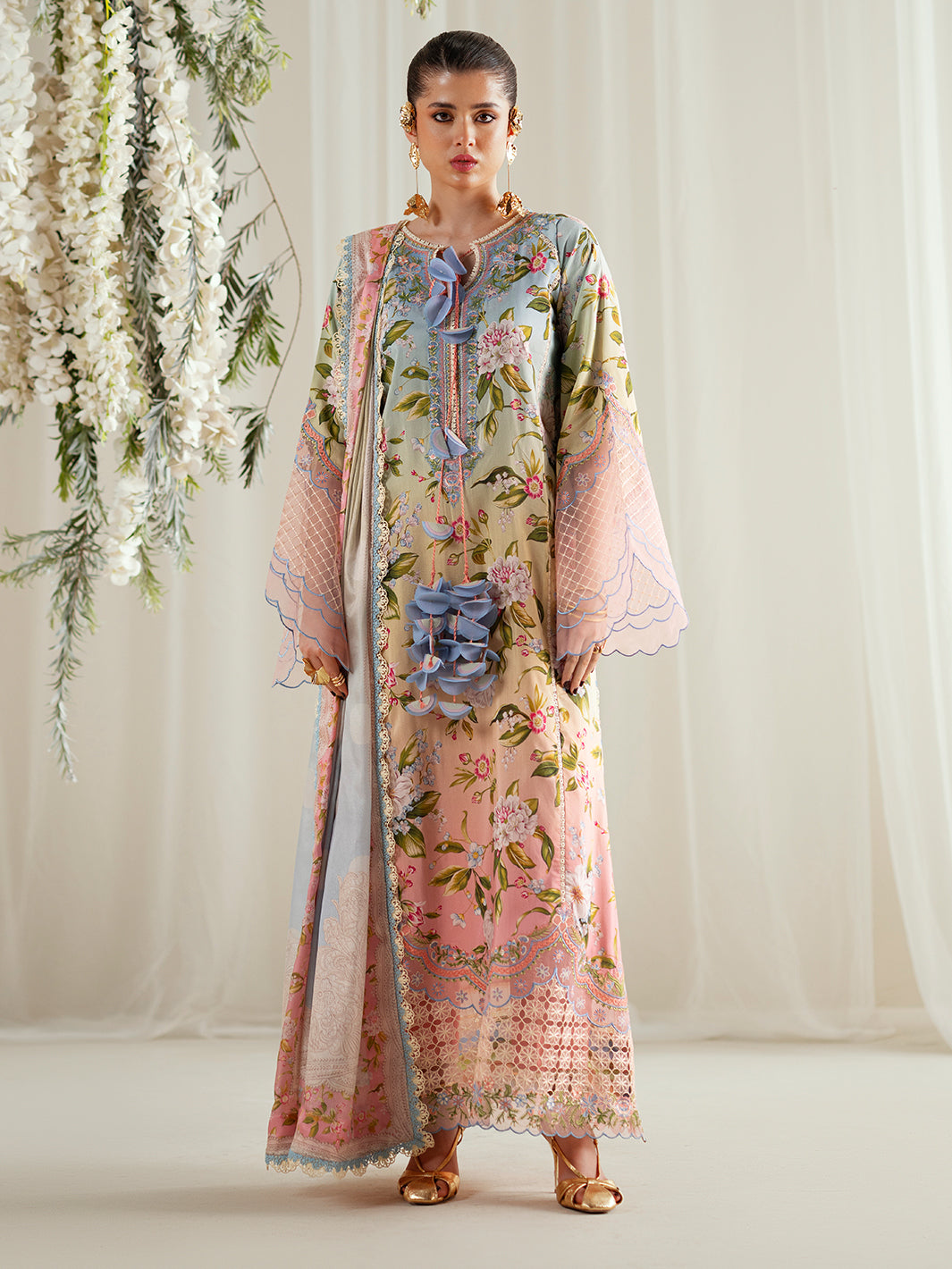 Bin Ilyas | Eres Bonita Viscose 25 | 1105-A - by Libasekhas UK - Registered Vendor of : Bin Ilyas - 100% Original Designer Dress