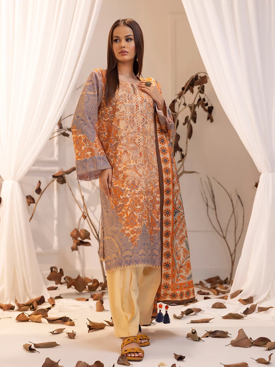 Salitex | Khaddar 24 |  K-02 - by - Libasekhas UK - Registered Vendor of : Salitex - 100% Original Designer Dresss