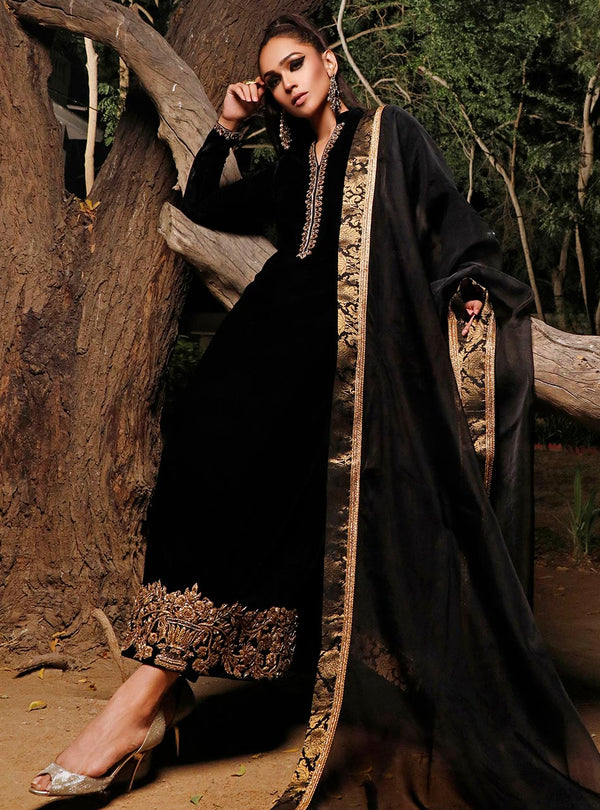 Zainab Chottani | Semi Formals | MYSTERIOUS SHADOW - by - Libasekhas UK - Registered Vendor of : Zainab Chottani - 100% Original Designer Dresss