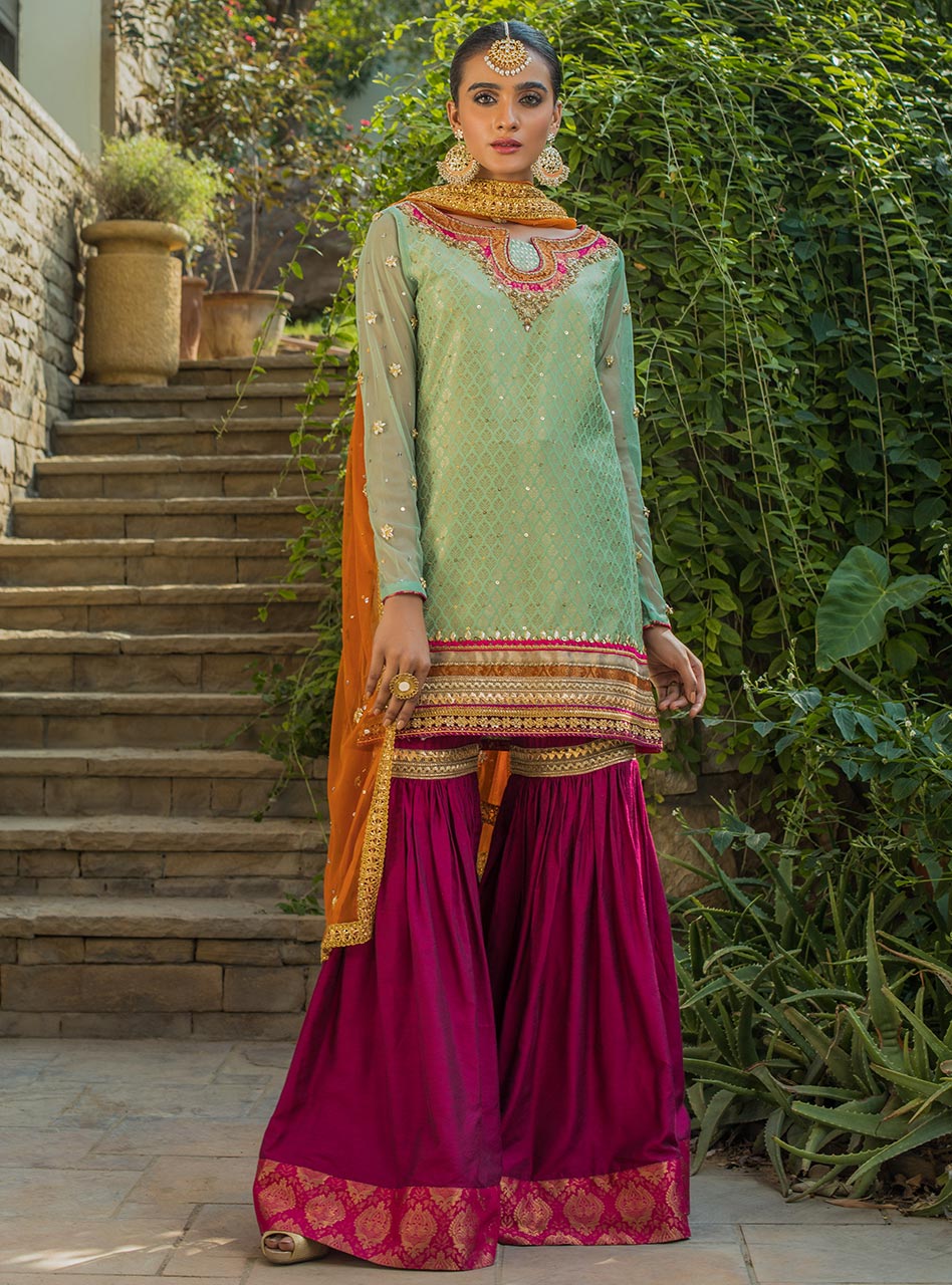 Zainab Chottani | Semi Formals | MEHAK - by - Libasekhas UK - Registered Vendor of : Zainab Chottani - 100% Original Designer Dresss