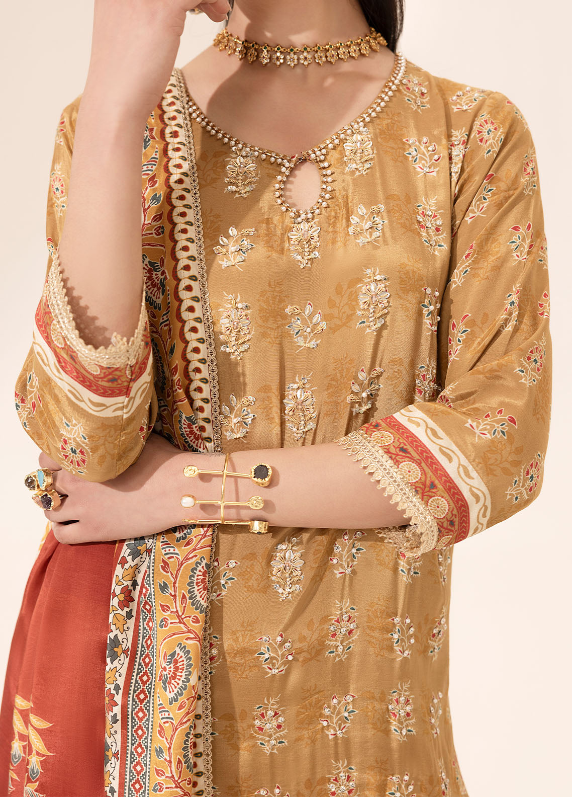 Sahane | Suay Silk Handwork Edit | CT-15002 MAYA - SUAY - by - Libasekhas UK - Registered Vendor of : Sahane - 100% Original Designer Dresss
