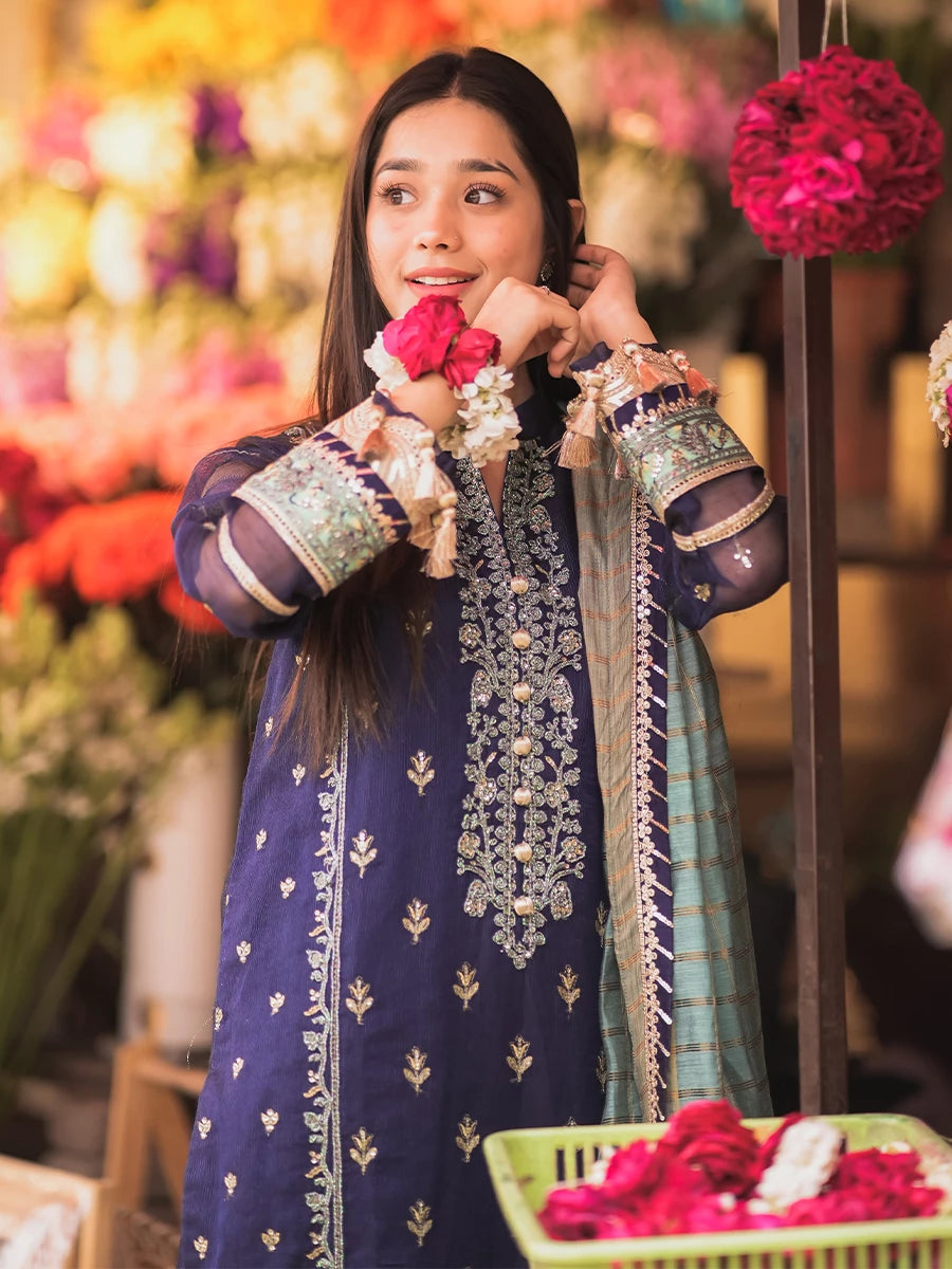 Salitex | Signature Festive Chiffon | SUNW6JI018UT - by - Libasekhas UK - Registered Vendor of : Salitex - 100% Original Designer Dresss