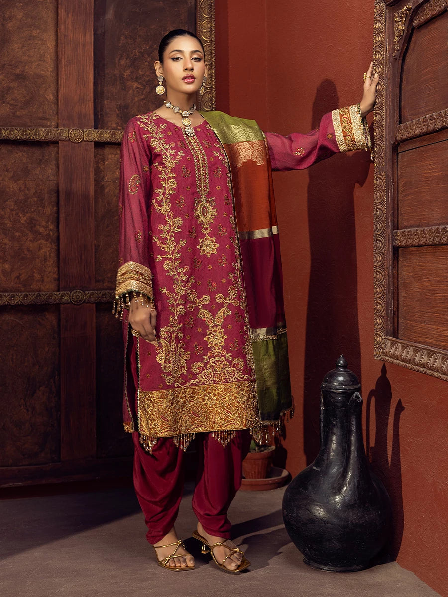 Salitex | Signature Festive Chiffon | SUNW6JI017UT - by - Libasekhas UK - Registered Vendor of : Salitex - 100% Original Designer Dresss