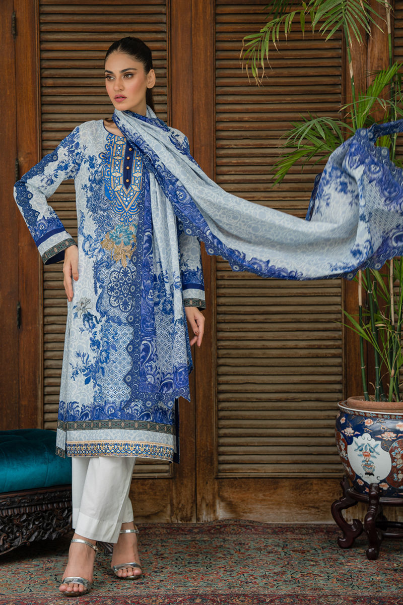Shamaeel Ansari | Gulrang Lawn | LP-01 - by Libasekhas UK - Registered Vendor of : Shamaeel Ansari - 100% Original Designer Dress