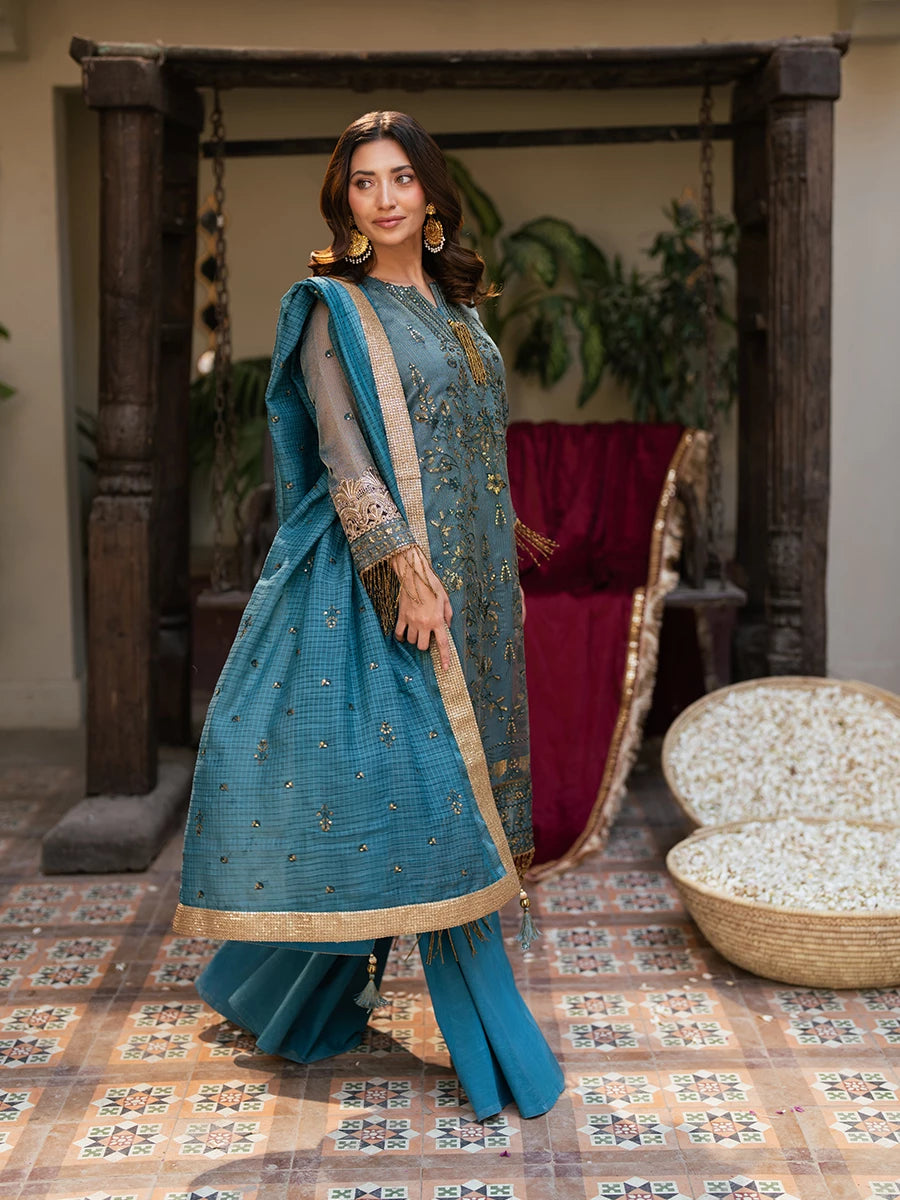Salitex | Signature Festive Chiffon | SUNW6JI039UT - by - Libasekhas UK - Registered Vendor of : Salitex - 100% Original Designer Dresss