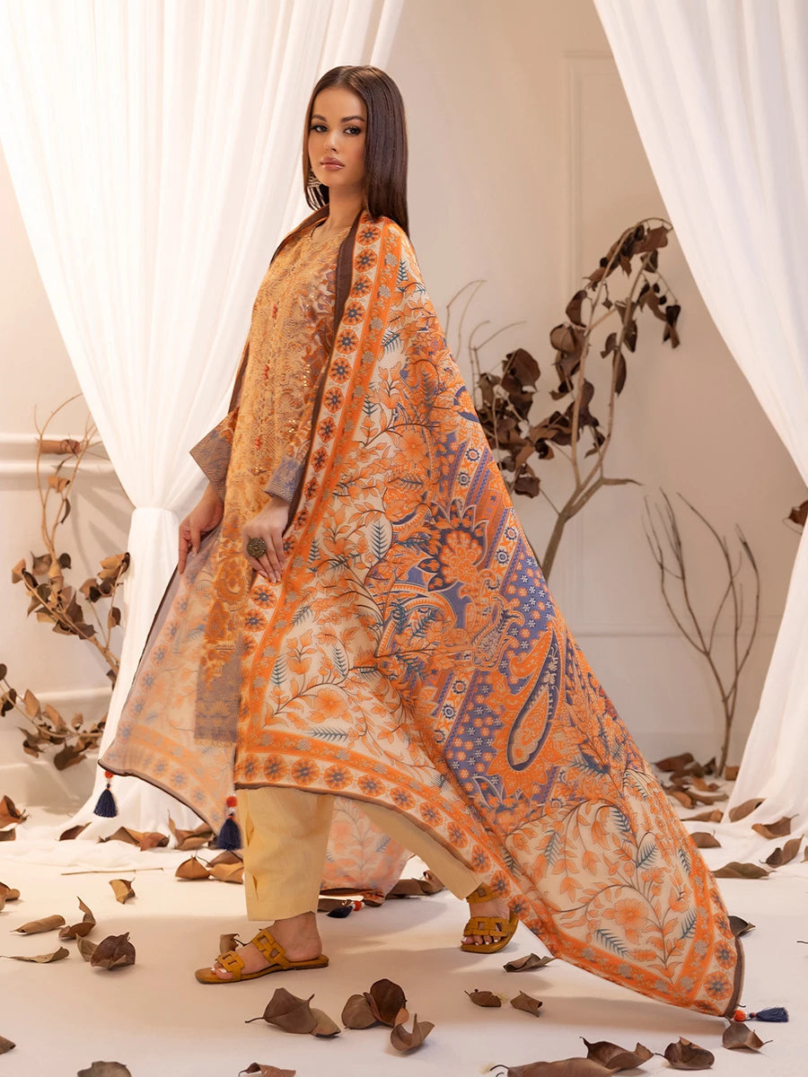 Salitex | Khaddar 24 |  K-02 - by - Libasekhas UK - Registered Vendor of : Salitex - 100% Original Designer Dresss