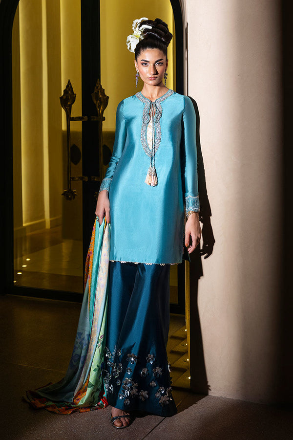Haute Form | Diva Formals | Floral Applique - by - Libasekhas UK - Registered Vendor of : Haute Form - 100% Original Designer Dresss