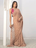 Zainab Chottani | Semi Formals | RAVISHING ROSE SAREE - by - Libasekhas UK - Registered Vendor of : Zainab Chottani - 100% Original Designer Dresss