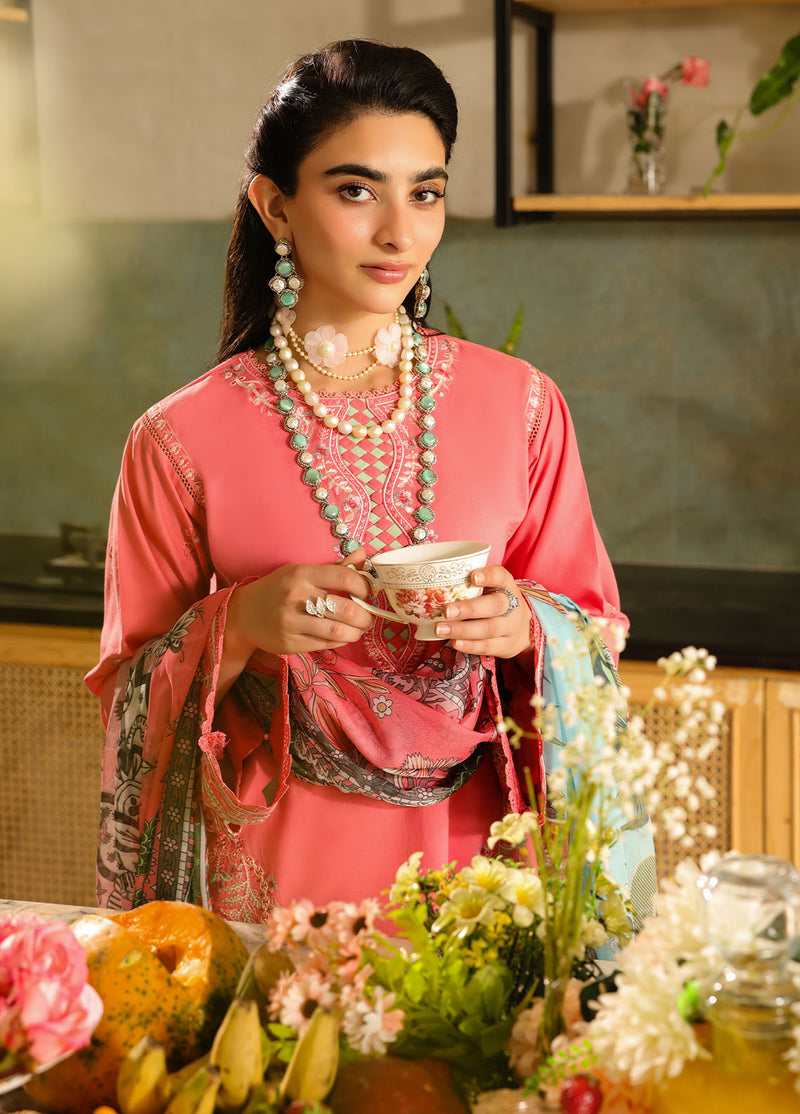Sahane | In Laws in Lawn Eid Edit | CT-21006 Rosetta - by - Libasekhas UK - Registered Vendor of : Sahane - 100% Original Designer Dresss