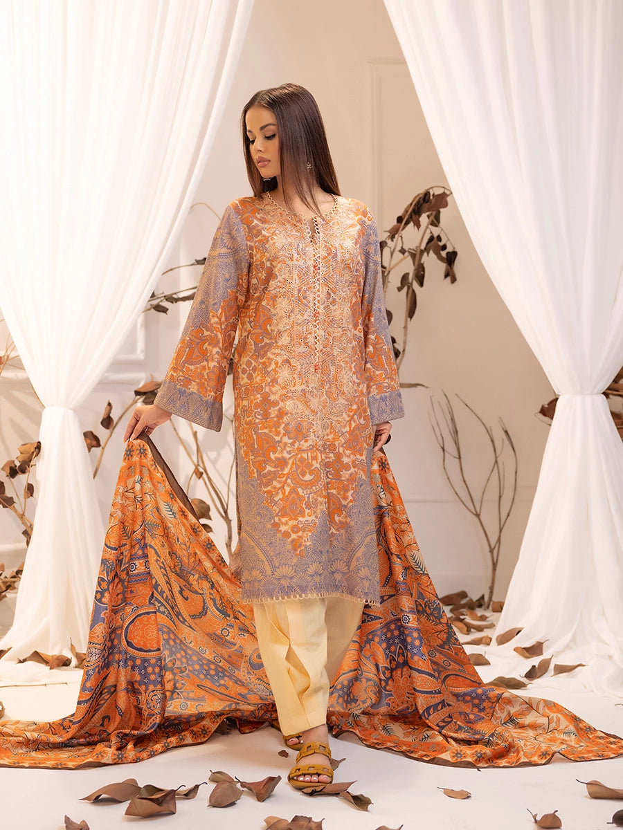 Salitex | Khaddar 24 |  K-02 - by - Libasekhas UK - Registered Vendor of : Salitex - 100% Original Designer Dresss