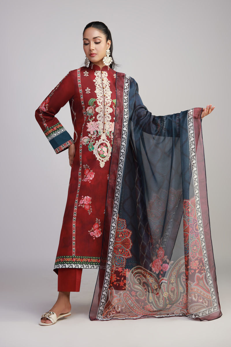 Shamaeel Ansari | Gulrang Lawn | Gulrang-07 - by Libasekhas UK - Registered Vendor of : Shamaeel Ansari - 100% Original Designer Dress