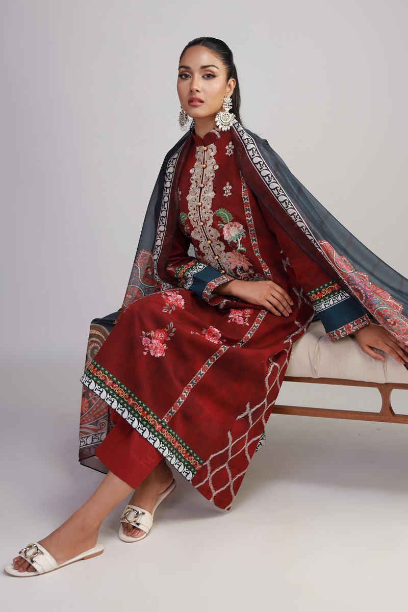Shamaeel Ansari | Gulrang Lawn | Gulrang-07 - by Libasekhas UK - Registered Vendor of : Shamaeel Ansari - 100% Original Designer Dress