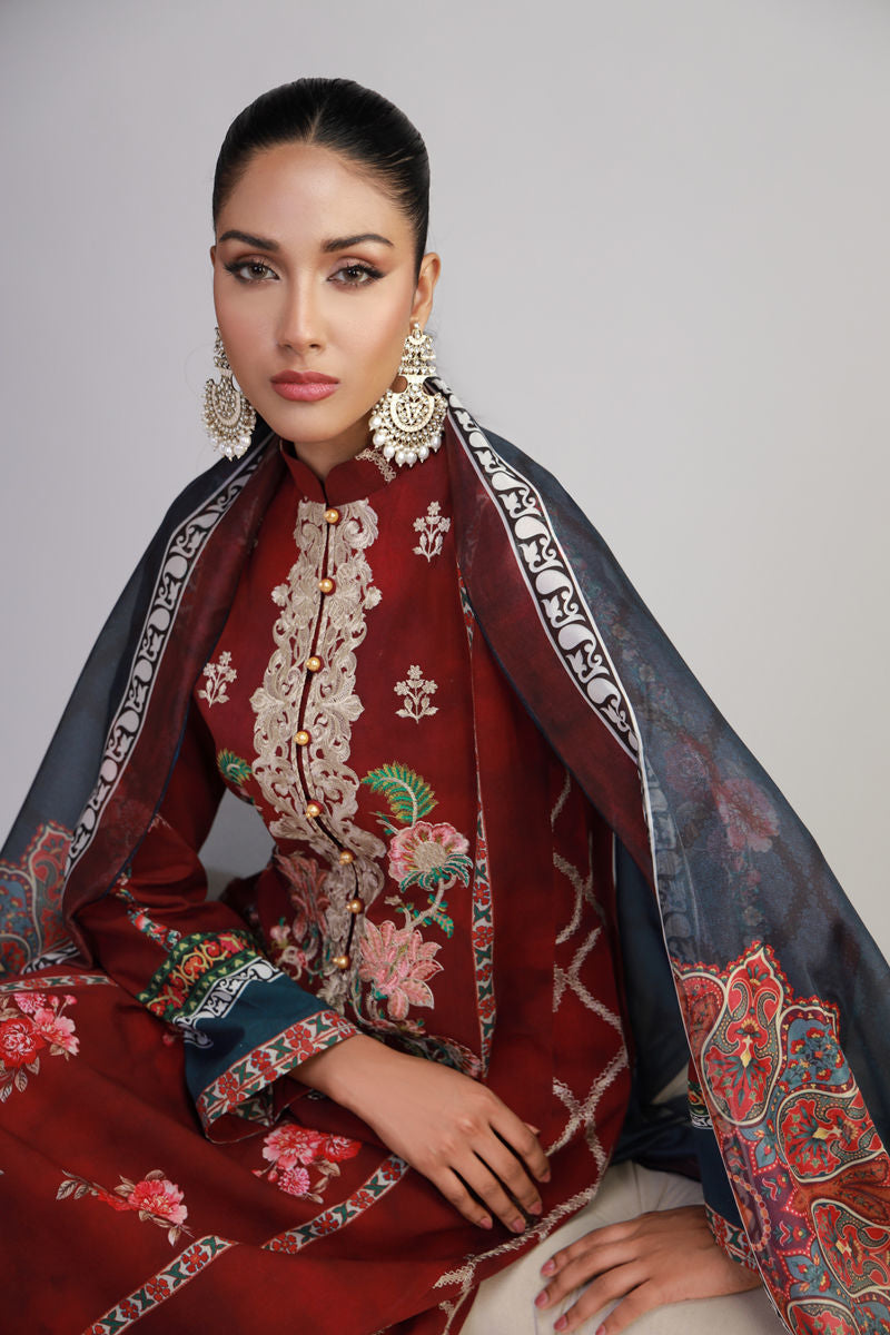 Shamaeel Ansari | Gulrang Lawn | Gulrang-07 - by Libasekhas UK - Registered Vendor of : Shamaeel Ansari - 100% Original Designer Dress