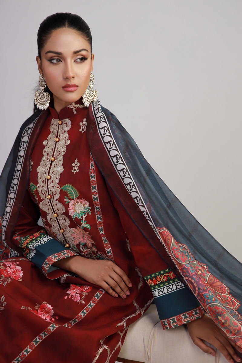 Shamaeel Ansari | Gulrang Lawn | Gulrang-07 - by Libasekhas UK - Registered Vendor of : Shamaeel Ansari - 100% Original Designer Dress
