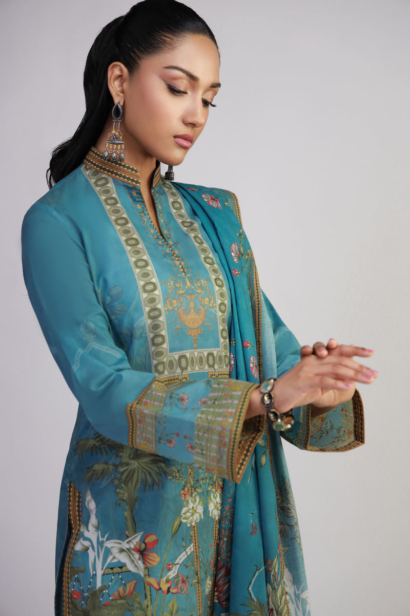 Shamaeel Ansari | Gulrang Lawn | Gulrang-11 - by Libasekhas UK - Registered Vendor of : Shamaeel Ansari - 100% Original Designer Dress