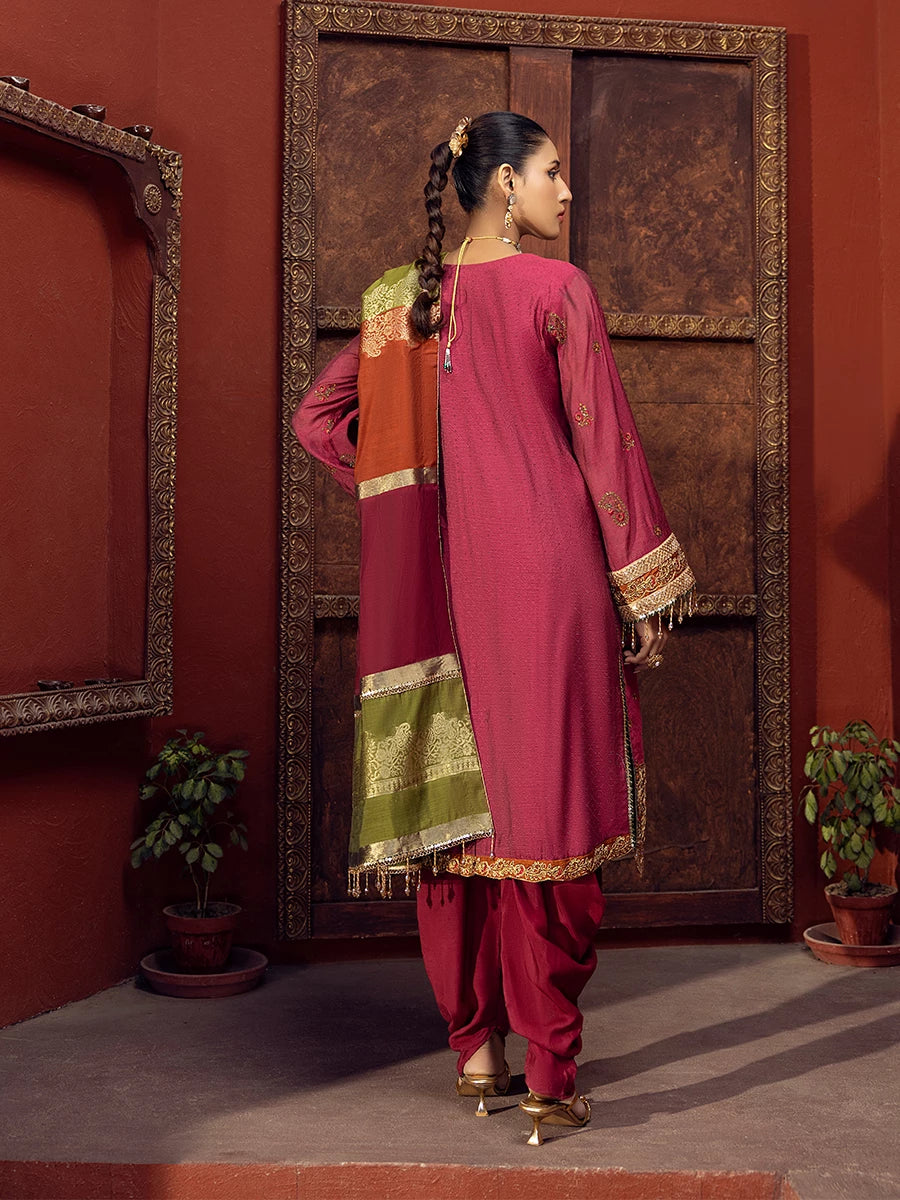 Salitex | Signature Festive Chiffon | SUNW6JI017UT - by - Libasekhas UK - Registered Vendor of : Salitex - 100% Original Designer Dresss