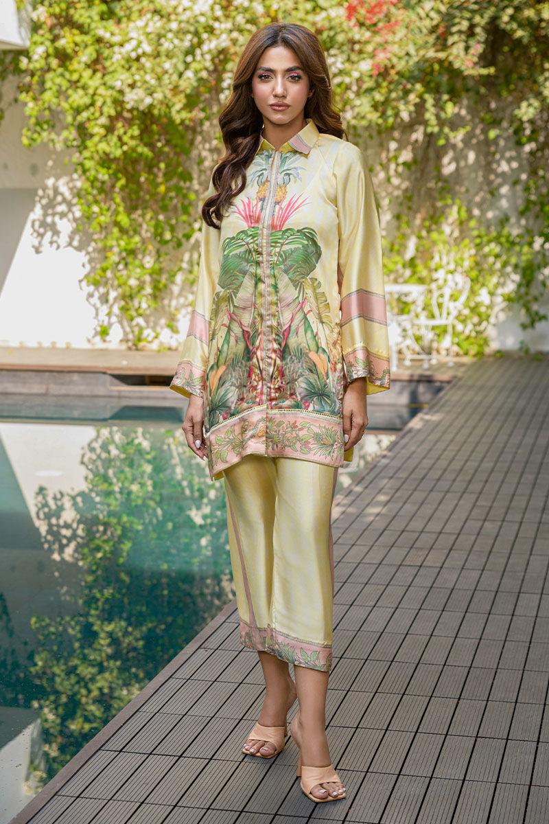 Fatima Khan | Eid Digital Silk Prints | Tropical Bliss - by - Libasekhas UK - Registered Vendor of : Fatima Khan - 100% Original Designer Dresss
